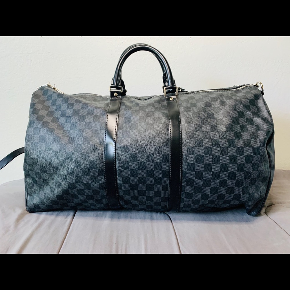 Louis Vuitton Keepall Bandouliere Bag -Graphite